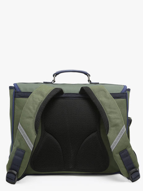Cartable 2 Compartiments Caramel et cie Vert fier GA vue secondaire 4