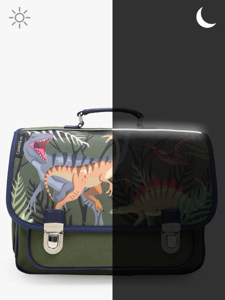 Cartable 2 Compartiments Caramel et cie Vert fier GA vue secondaire 5