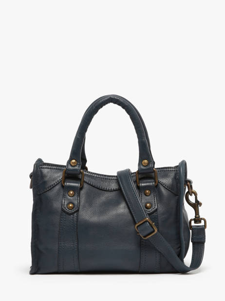 Sac Bandoulière Cow Cuir Basilic pepper Bleu cow BCOW72 vue secondaire 4