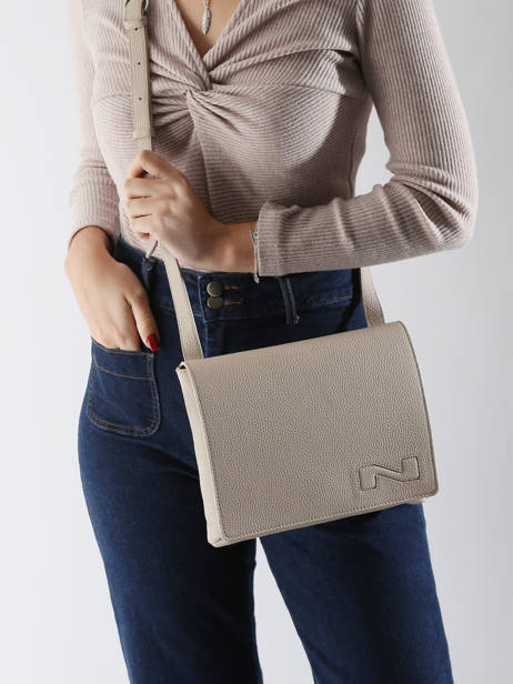 Sac Bandoulière Brugge Cuir Nathan baume Beige n city 2 vue secondaire 1