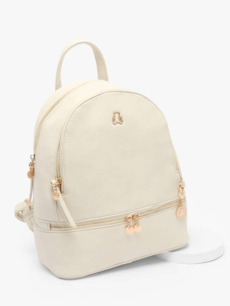 Sac à Dos Lulu castagnette Beige zip WILLO vue secondaire 2