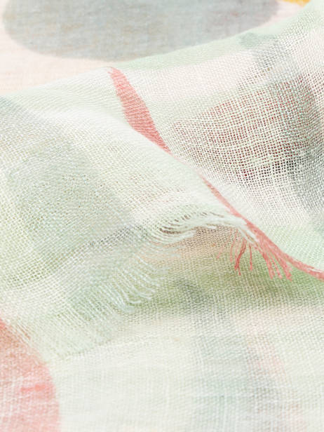 Foulard Círculo En Lin 100x100cm Biba Multicolore accessoires RI273A vue secondaire 1