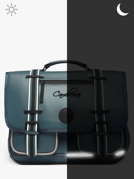 Cartable Vintage North Cameleon Bleu vintage north CA41 vue secondaire 8