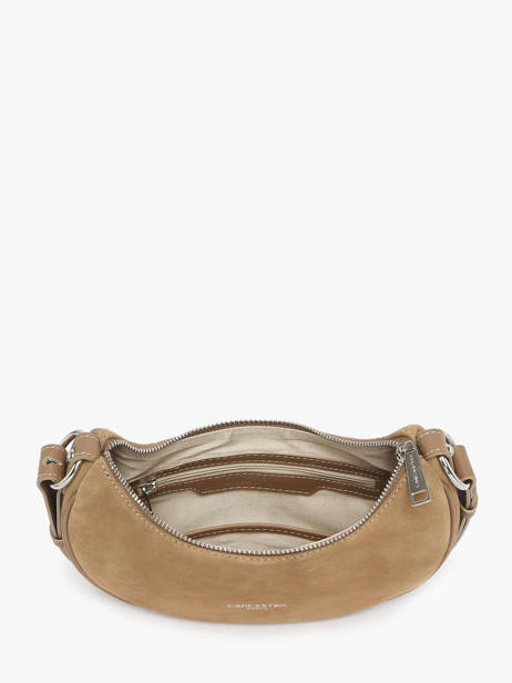 Sac Bandoulière Suede Cuir Lancaster Beige suede 81 vue secondaire 3