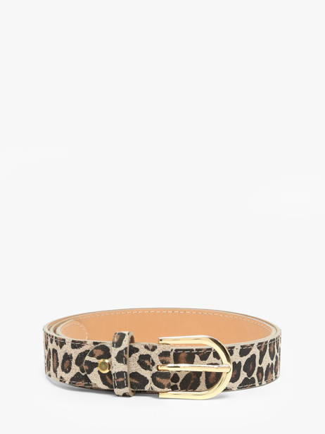 Ceinture Réglable Cuir Milano Multicolore velvet leopardo VL25067