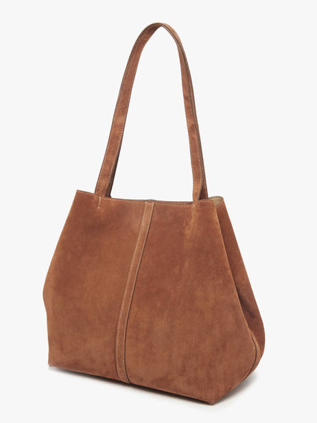 Sac Porté épaule Cabas Cuir Vanessa bruno Marron cabas 29V40873 vue secondaire 2