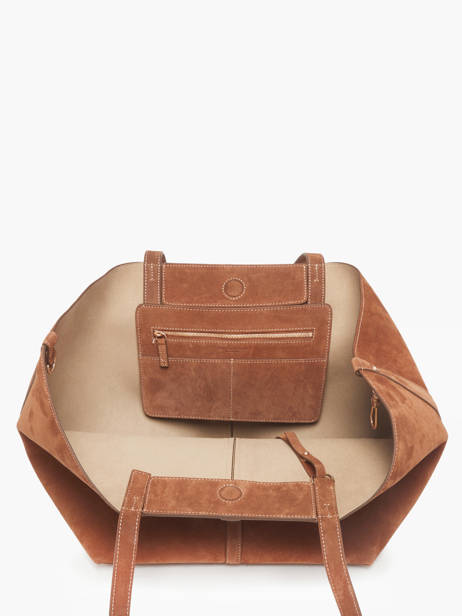 Sac Porté épaule Cabas Cuir Vanessa bruno Marron cabas 29V40873 vue secondaire 3