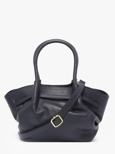 Sac à Main Caviar Cuir Milano Bleu caviar CA25063 vue secondaire 4