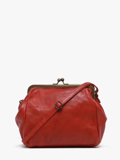 Sac Bandoulière Heritage Cuir Biba Marron heritage BT22 vue secondaire 4