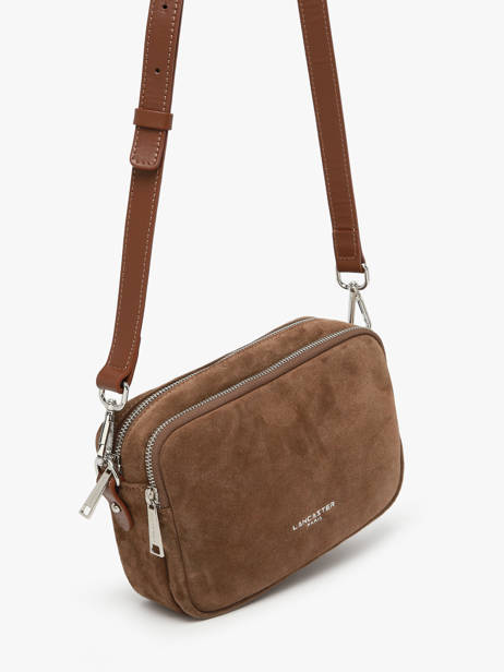 Sac Bandoulière Suede Cuir Lancaster Marron suede 65 vue secondaire 2