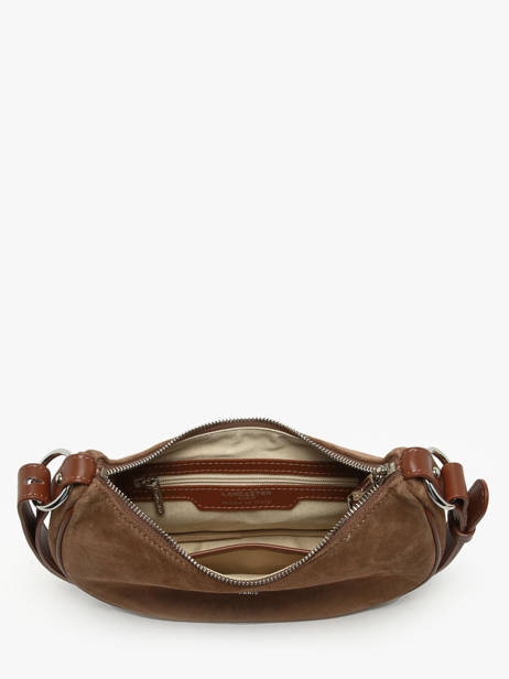 Sac Bandoulière Suede Cuir Lancaster Marron suede 81 vue secondaire 3