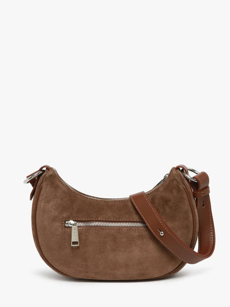 Sac Bandoulière Suede Cuir Lancaster Marron suede 81 vue secondaire 4