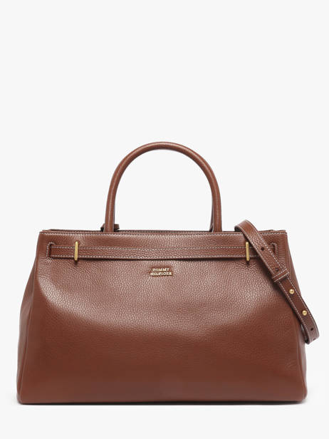 Sac à Main American Icon Cuir Tommy hilfiger Marron american icon AW17925 vue secondaire 4