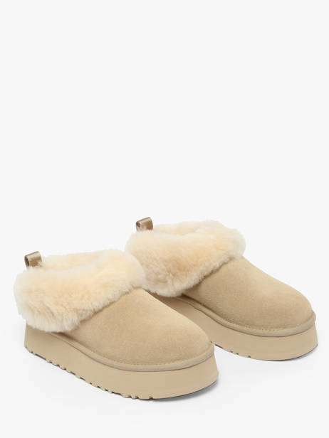 Bottines Plateforme En Cuir Ugg Beige women 1171393 vue secondaire 1
