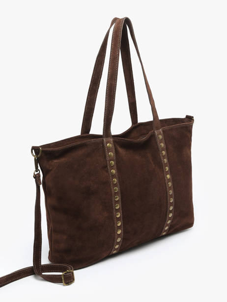 Sac Porté épaule Velvet Milano Marron velvet VE24113 vue secondaire 2