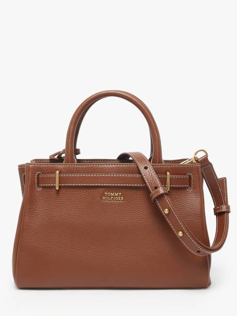 Sac Porté Main American Icon Cuir Tommy hilfiger Marron american icon AW17926 vue secondaire 3