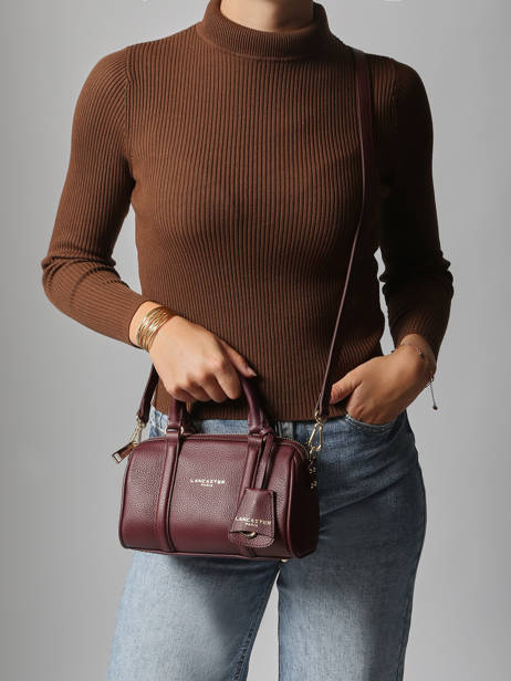 Sac Bandoulière Milano Ana Cuir Lancaster Violet milano ana 101 vue secondaire 1