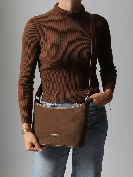 Sac Bandoulière Suede Cuir Lancaster Marron suede 80 vue secondaire 1