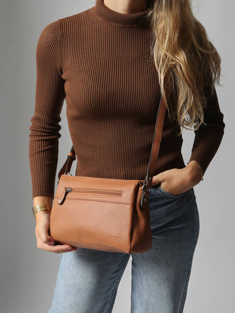 Sac Bandoulière Confort Cuir Hexagona Beige confort 466744 vue secondaire 1