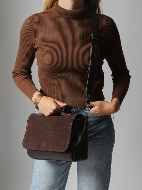 Sac Bandoulière Brodery Torrow Marron brodery TBRO03 vue secondaire 1