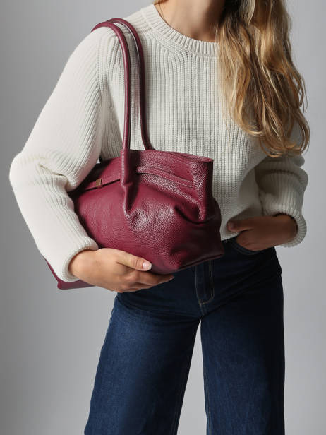 Sac Porté épaule Caviar Cuir Milano Rouge caviar CA25062 vue secondaire 1