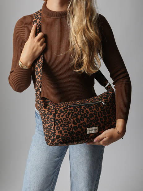 Le Sac Crossbody Mini Charlot Coton Recyclé Rivedroite Bleu wild tribe MCHARWIL vue secondaire 1