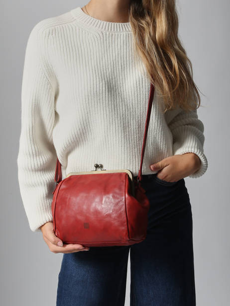 Sac Bandoulière Heritage Cuir Biba Marron heritage BT22 vue secondaire 1