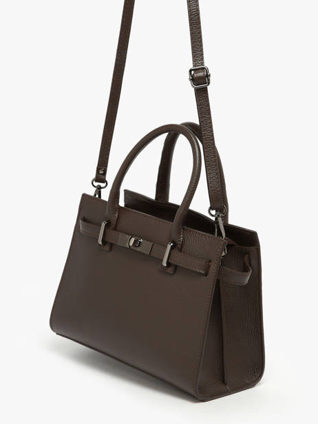 Sac à Main Caviar Cuir Milano Marron caviar CA24063 vue secondaire 2