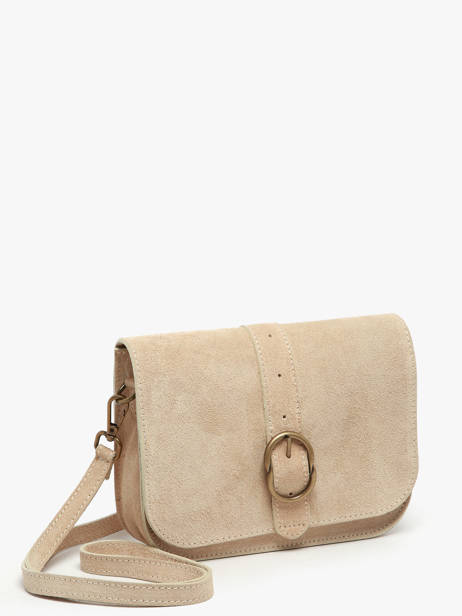 Sac Bandoulière Velvet Cuir Milano Beige velvet VE25063 vue secondaire 1
