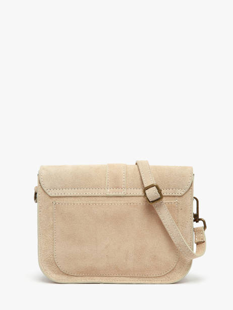 Sac Bandoulière Velvet Cuir Milano Beige velvet VE25063 vue secondaire 3