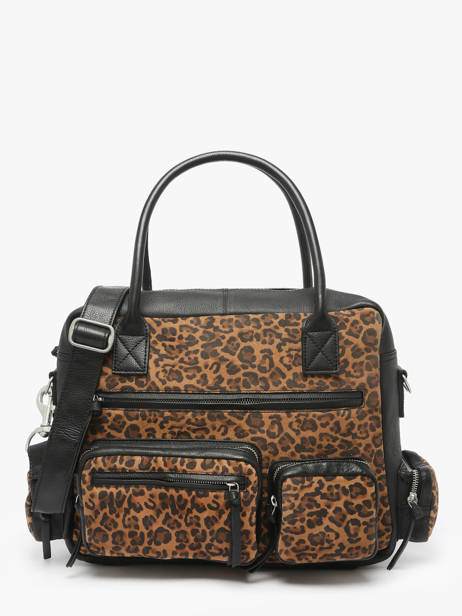 Sac à Main Leopard Cuir Paul marius Noir leopard DANDL90S