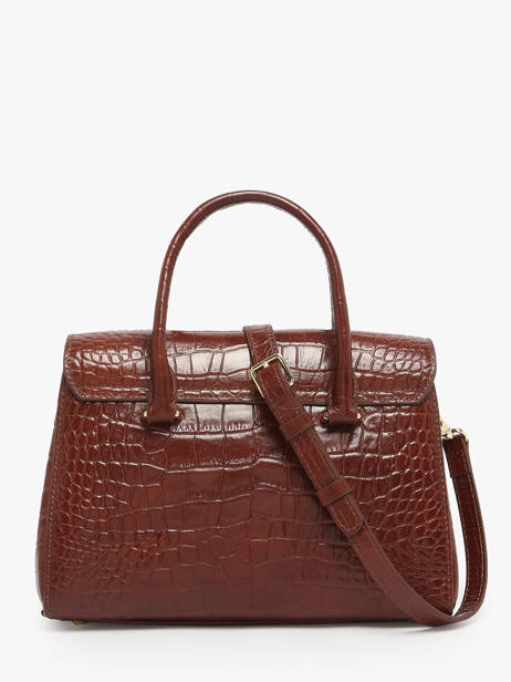 Sac Porté Main Exo Cuir Lancaster Marron exo 107 vue secondaire 3