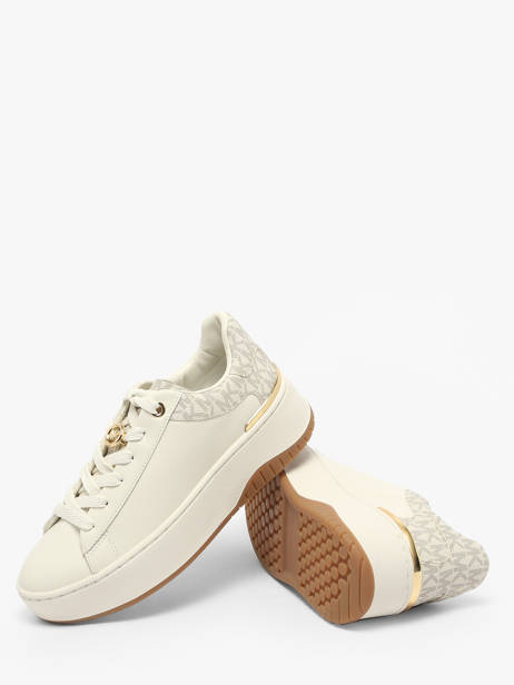 Sneakers En Cuir Michael kors Blanc women TFS6L150 vue secondaire 2