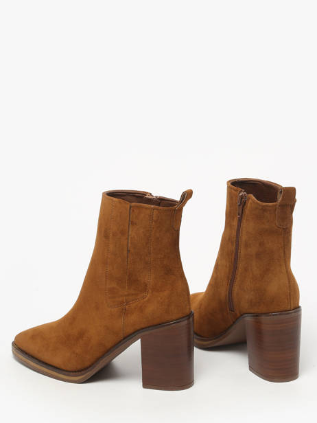 Bottines à Talon En Cuir Alpe Marron women 54511101 vue secondaire 2
