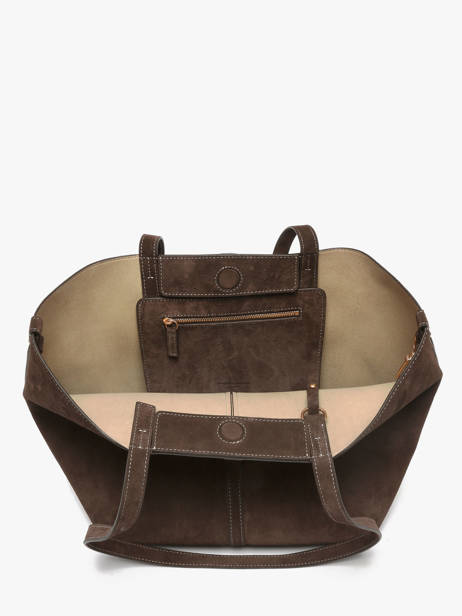 Sac Porté épaule Cabas Cuir Vanessa bruno Marron cabas 29V40874 vue secondaire 3