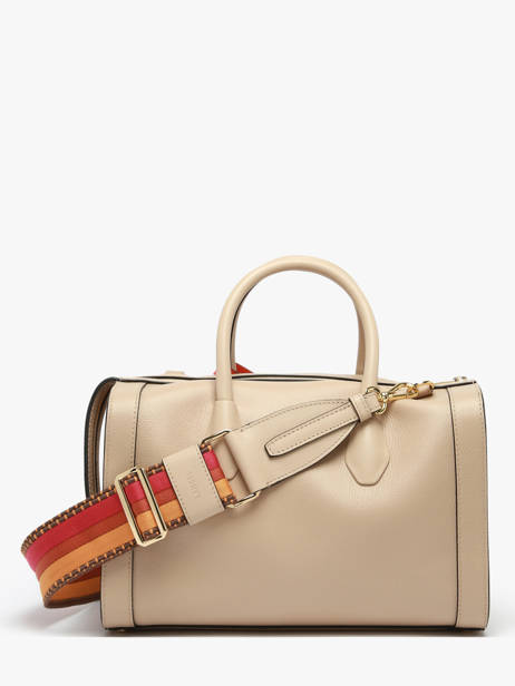 Sac Bowling M Bcbg Cuir Lancel Beige bcbg A13690 vue secondaire 4