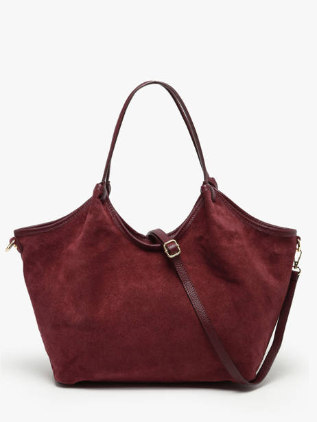 Sac Porté épaule Velvet Caviar Cuir Milano Rouge velvet caviar VC241110 vue secondaire 4