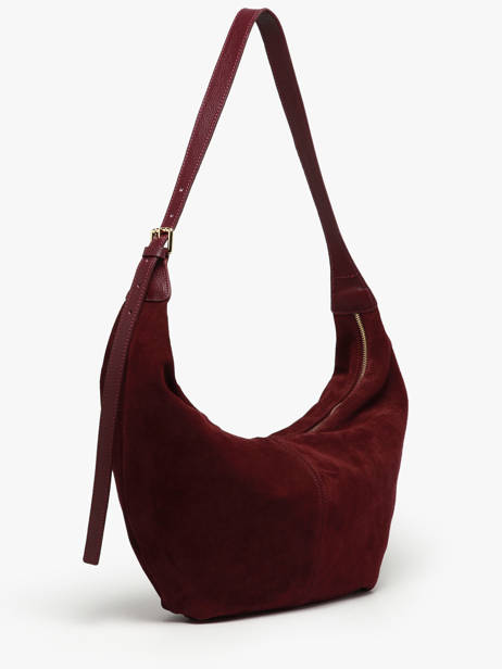 Sac Porté épaule Velvet Caviar Cuir Milano Rouge velvet caviar VC25091 vue secondaire 2