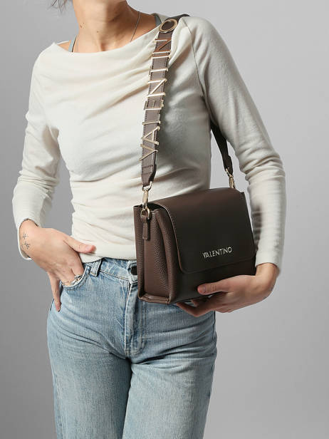 Sac Bandoulière Alexia Valentino Marron alexia VBS5A806 vue secondaire 1