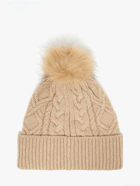 Bonnet Lauren ralph lauren Marron textile 54P04466 vue secondaire 2