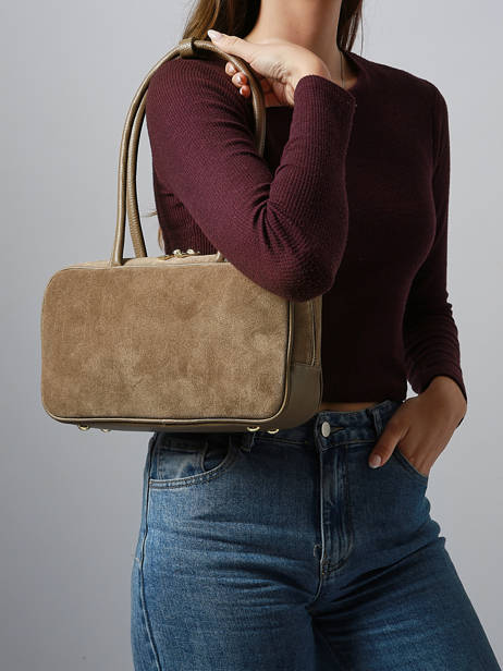 Sac Porté épaule Velvet Caviar Cuir Milano Marron velvet caviar VC25093 vue secondaire 1