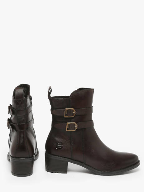 Bottines à Talon En Cuir Tt. bagatt Marron women 41006100 vue secondaire 2