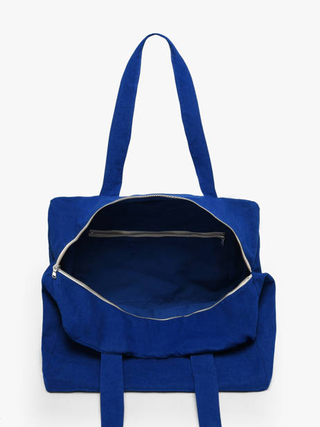 Le Sac Porté épaule A4 Célestins Coton Recyclé Rivedroite Bleu timeless CELESTIM vue secondaire 3