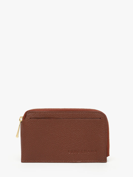 Longchamp Le foulonné Porte billets/cartes Marron
