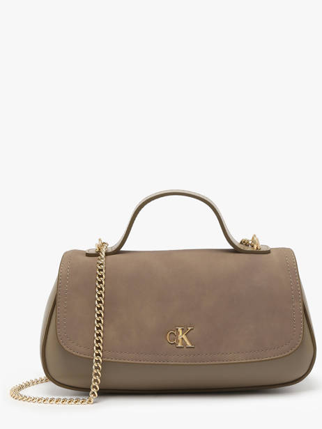 Sac Bandoulière Sueded Hardware Polyester Calvin klein jeans Beige sueded hardware 4F3408G