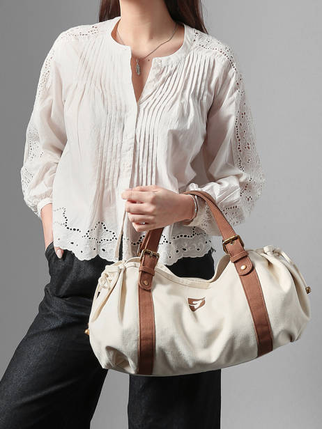 Sac Gd 24h Canvas Coton Gerard darel Blanc canvas Z450 vue secondaire 1