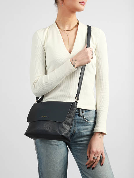 Sac Bandoulière Grained Miniprix Bleu grained F7557OR vue secondaire 1