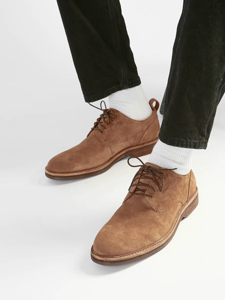 Chaussures De Ville En Cuir Clarks Marron men 26186448 vue secondaire 1