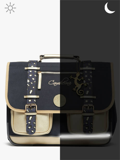 Cartable 2 Compartiments Cameleon Bleu vintage fantasy PBVGCA35 vue secondaire 8