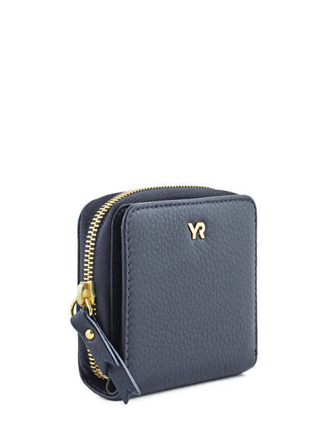 Portefeuille Cuir Yves renard Bleu foulonne 29692 vue secondaire 1